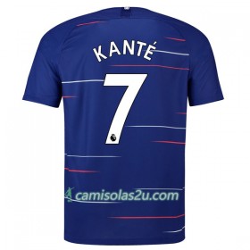 Camisolas de Futebol Chelsea Kante 7 Equipamento Principal 2018/19 Manga Curta